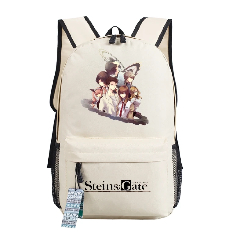 Steins Gate Косплэй рюкзак для школьников подростков школьная сумка с рисунком из аниме «Оксфорд» ранцы унисекс дорожная сумка для ноутбука подарок