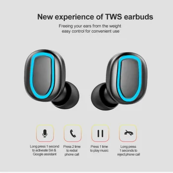 

2020 In-ear Stereo Noise Reduction With Microphone Earpiece Sports Touch Wireless Bluetooth 5.0 Headset With LED Display Digital