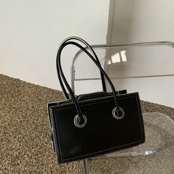 

Fashion Bag Women New Simplicity One-shoulder Niche Design Retro Underarm Bag Split Leather Purses and Handbags Louie Vuiton