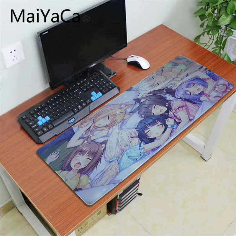 Maiyaca Chocola Nekopara игровой коврик для мыши анимация милые девушки горячие аниме игры узор так мило аниме девушки кошка стол из поликарбоната коврик