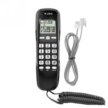 

Mini Wall Telephone Dual Caller ID LCD Display Landline Phone For Home Hotel