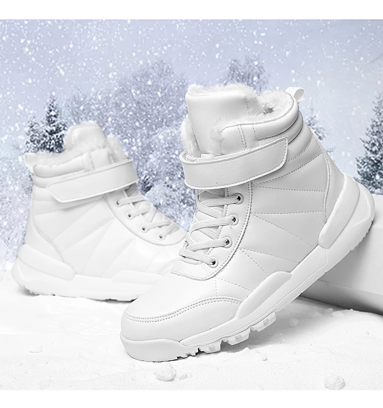 TYDZSMT/Водонепроницаемые зимние женские ботинки; качественные женские ботинки; botas mujer; теплые белые ботинки на меху; обувь на шнуровке; botas mujer invierno