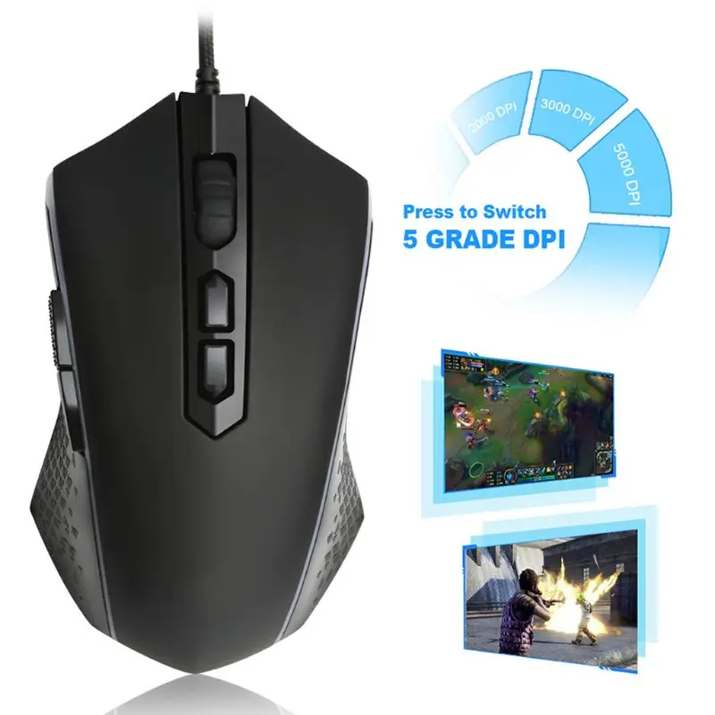 Redragon M710 USB Проводная компьютерная мышь эргономичная с подсветкой 5600 dpi 7 программируемых кнопок