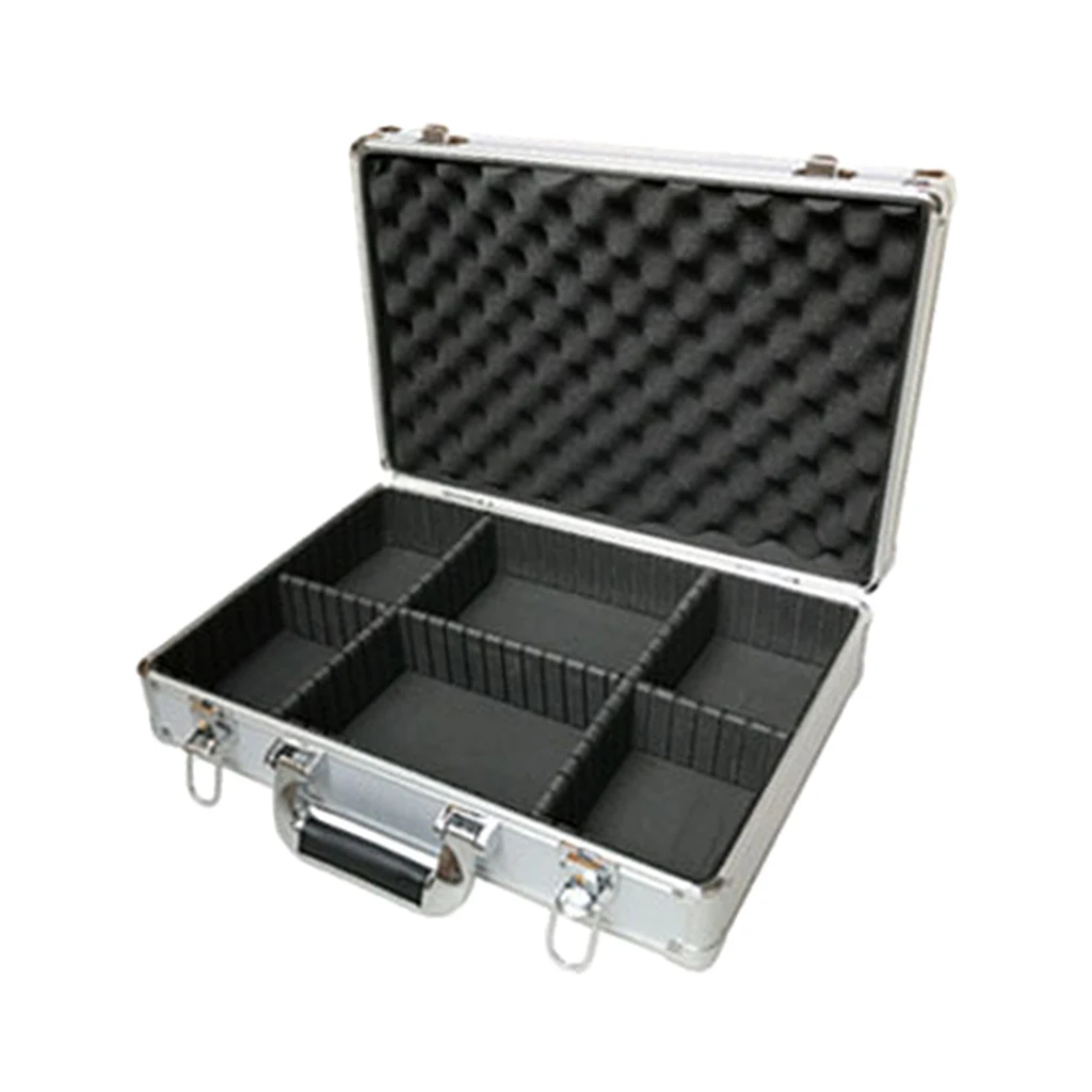 450 Capacity Aluminum Poker Chip Case - Black Interior - Casino Chip Storage & Carrying Case