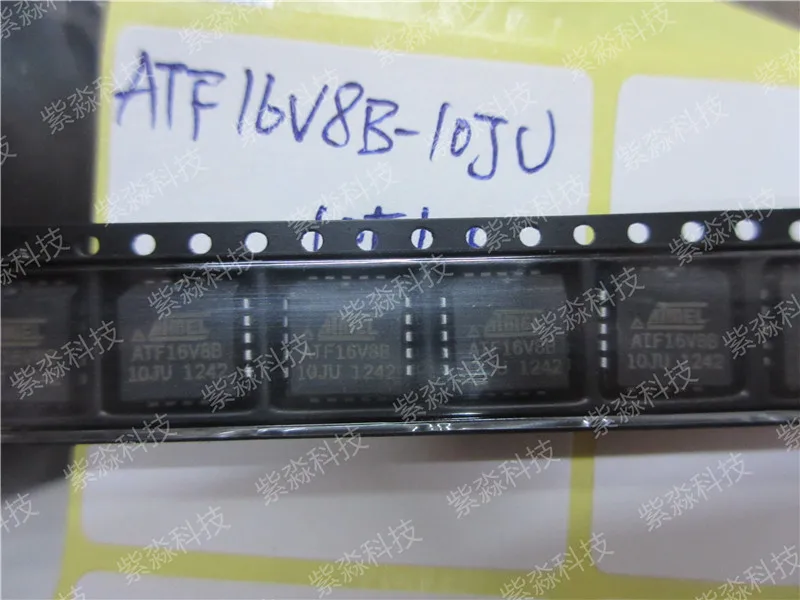 

ATF16V8B-10JU EEPLD - Electronically Erasable Programmable Logic Devices 10 ns 20 I/O Pins 8 macorcells 8 reg chip