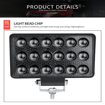

Car Accessories 9-30V LED Flood Lights Nilight 5400LM 6000K Flood Spot Light Bar for Trucks Trailers Boats