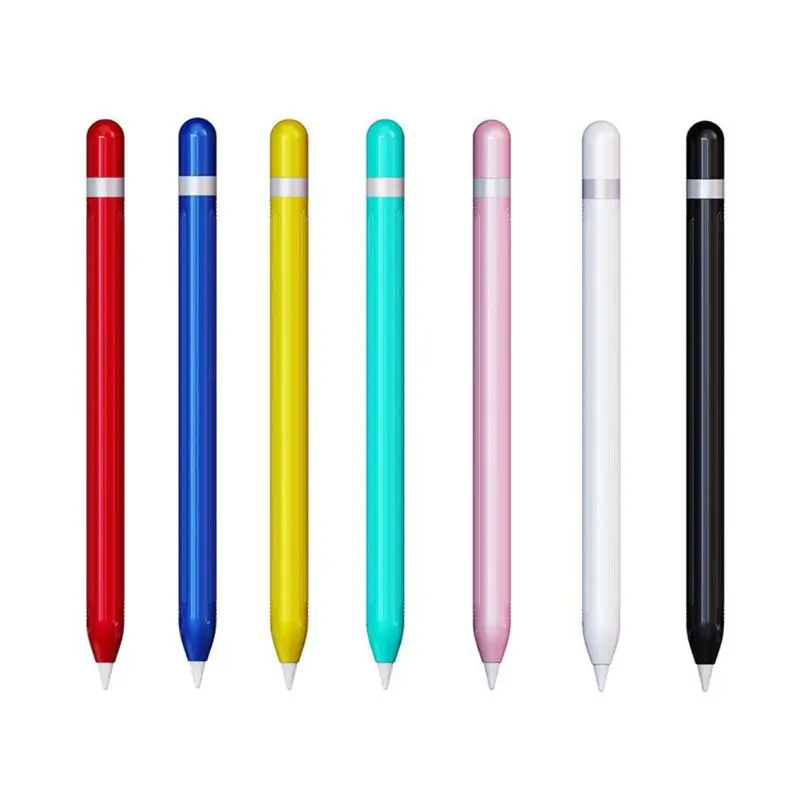 

1Set Solid Color Protective Sleeve Cap Hard PC Cover Case for Apple Pencil 1st