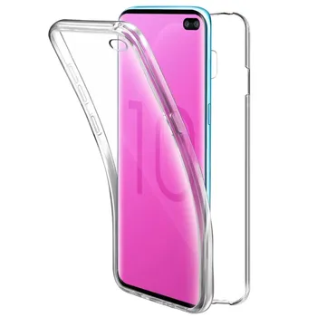 

TBOC Case for Samsung Galaxy S10 Plus - S10+ (6.4") - Full Clear Case [Silicone TPU] Double Face [360 Degree]