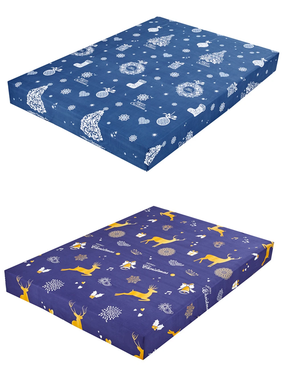 80-220cm Fashion Print Bed Mattress Cover Waterproof Mattress Protector Pad Fitted Sheet Separated Water Bed Linens with Elastic
