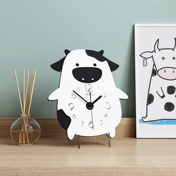 

Silent Wood Fashion Clock Quartz Simple Creative Digital Desk Antique Muslim Mechanical Office Smart Zegar Home Decor BY50ZZ