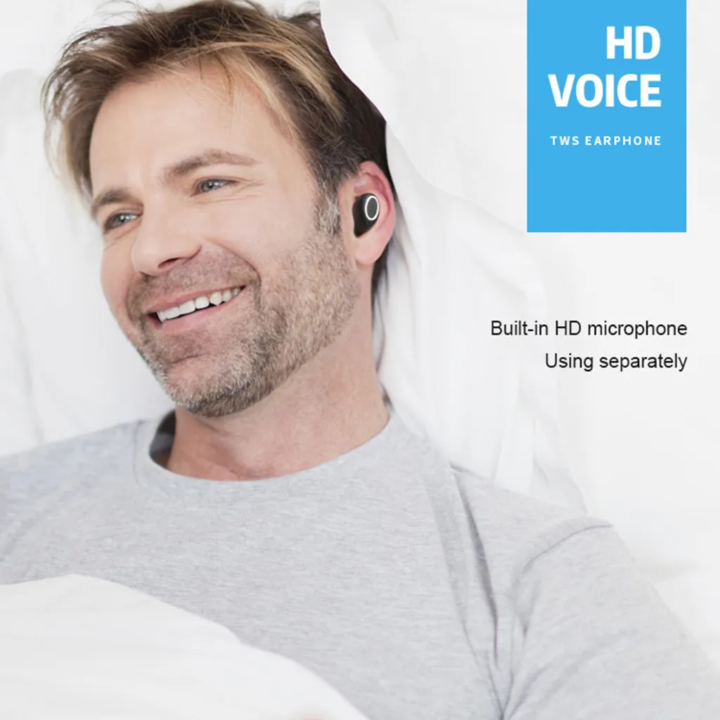Mini Twins True беспроводные наушники спортивные Bluetooth в ухо монитор стерео с
