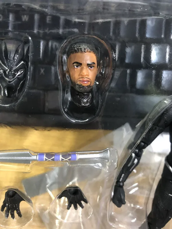 16cm Avengers Endgame 4 Infinity War Mafex 091 Black Panther Action Figure PVC Movable collection of toy gifts