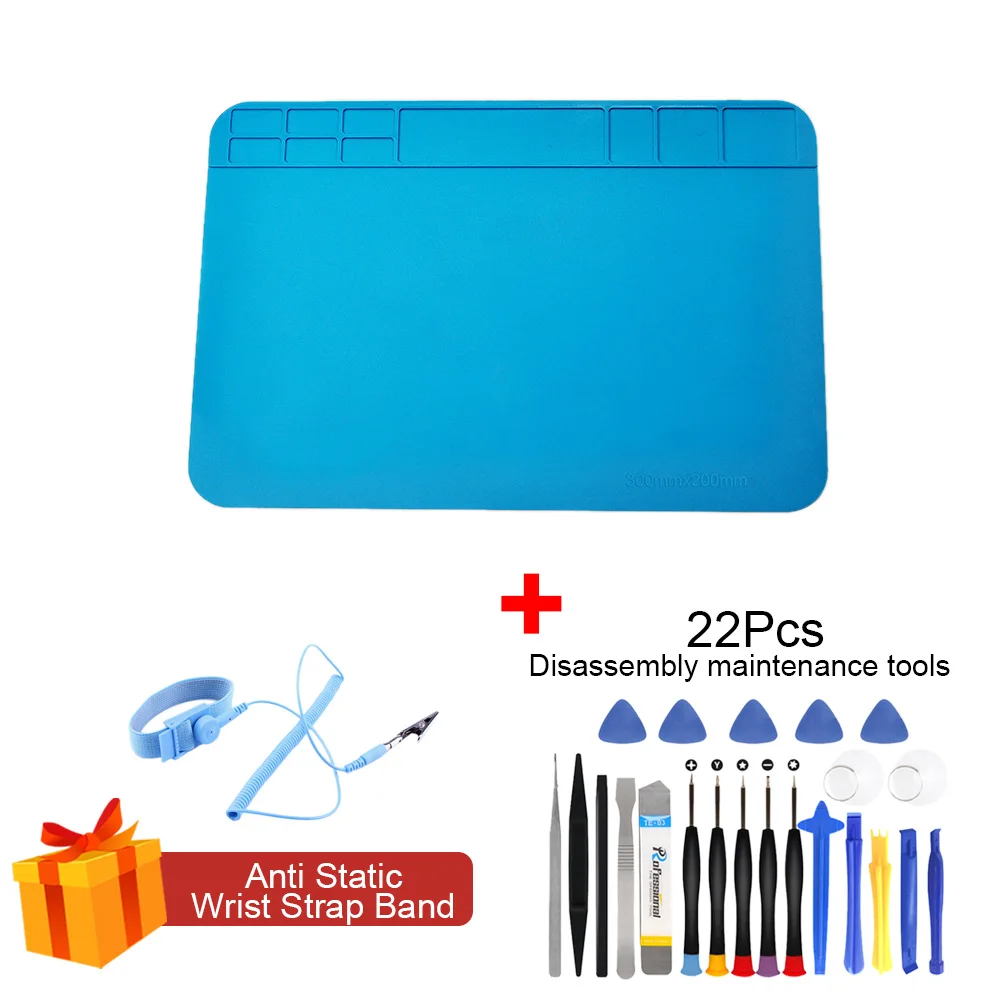 ESD Heat Insulation Working Mat Heat-resistant Soldering Station Phone Repair Insulation Pad Insulator Pad Maintenance Platform