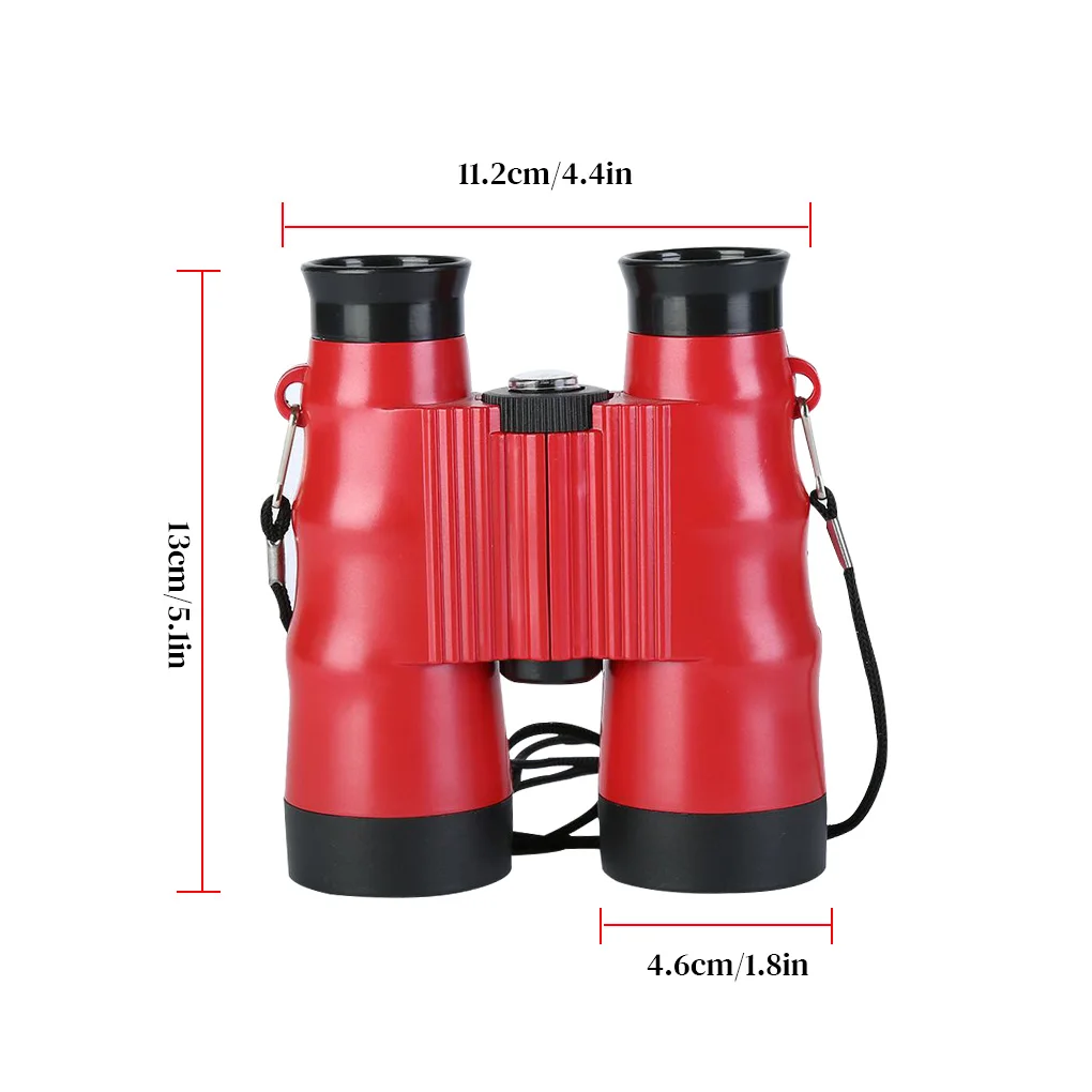 Telescope 6X36 Portable Kid Binocular Foldable Children Outdoor Observing Binocular  Green 6