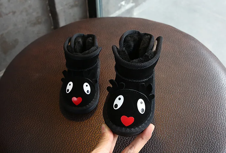 Новые плюшевые теплые ботинки для малышей, модные детские зимние ботинки, обувь для мальчиков и девочек, зимняя обувь, ботильоны для детей 1-3 лет