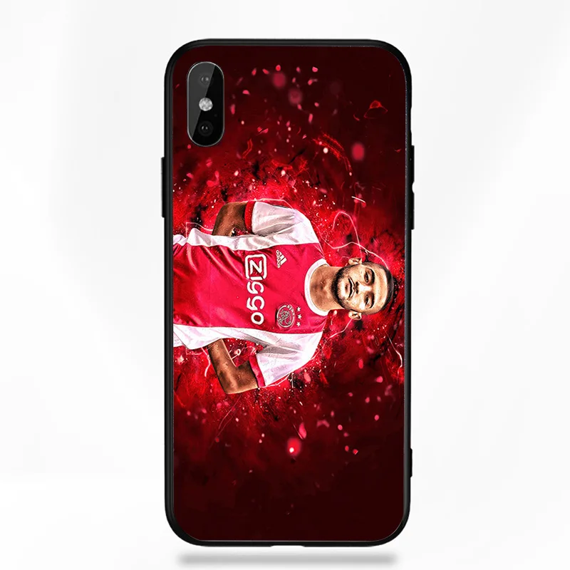 Чехол для телефона Ziyech чехол для iphone DIY для Ajax FC Чехол черный мягкий TPU Tadic для iphone 11Pro X XR XS MAX 7 8 7plus 6 6S 5S SE 5