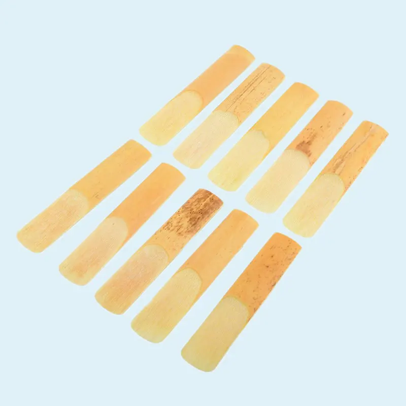 

Hot 10Pcs Alto Saxophone Sax Reed Bamboo Replacement Repair Useful Music