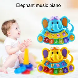 Детская музыкальная игрушка Обучающие, музыкальные фортепиано модель слона дети слуховая развивающая игрушка