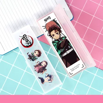 

Anime My Hero Academia / Ghost Blade Pencil Case Sticker Bookmark Set Chidren Pencil Cases Storage Pouch Handbags Purse