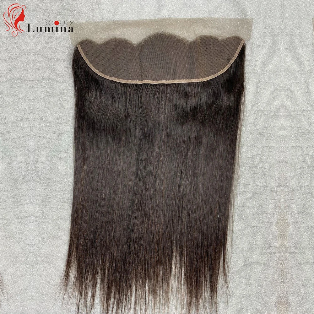 Transparent Lace Frontal Closure Only Peruvian Straight Human Hair 13x4 Lace Frontal 4x4 Lace Closure Remy Hair 5x5 Lace Closure