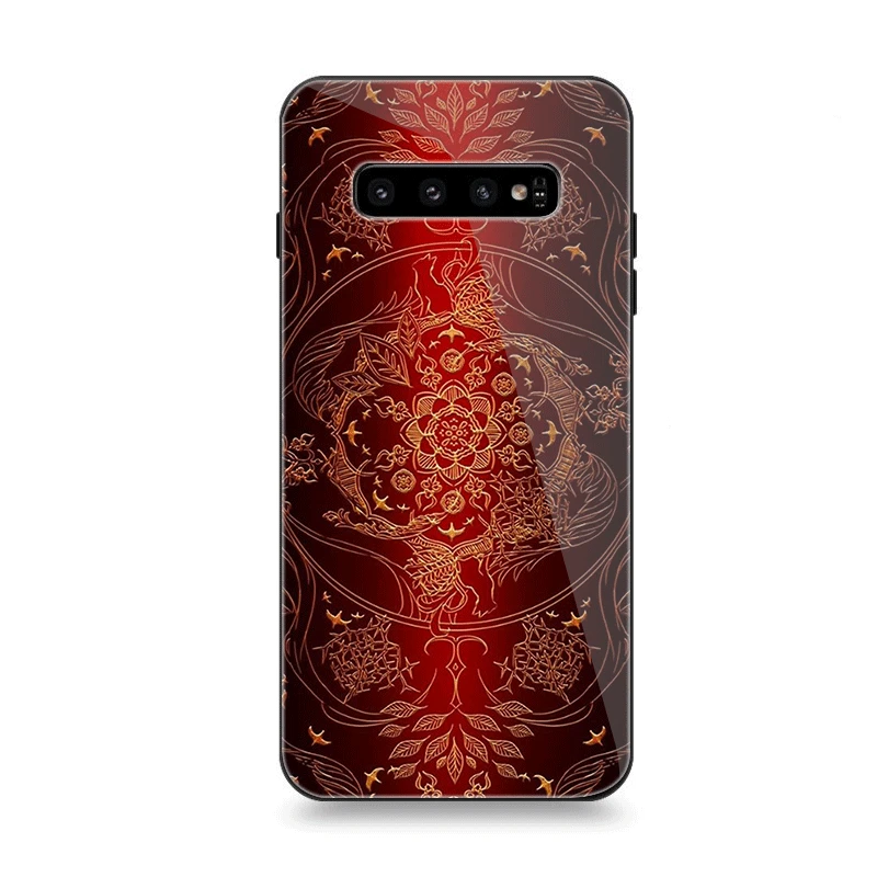 Чехол для телефона Стекло для samsung A10 A20 A30 A40 A50 A60 A70 S7 край S8 S9 S10 Plus чехол с изображением Ловца снов с горячим принтом - Цвет: G7