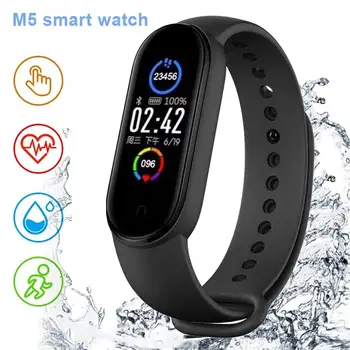 

M5 Smart Watch Waterproof Health Monitor Smart Bracelet Multifunctional Fitness Tracker Wristband Sport Watch