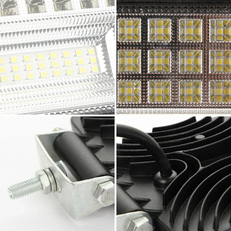 Led Pods, 400 Вт 6000 К светодиодный рабочий светильник, бар, прожектор, точечный луч, внедорожный, 4Wd, внедорожник, для вождения, противотуманная фара для грузовика 4X4, трактор Utv, Atv, лодка, 2