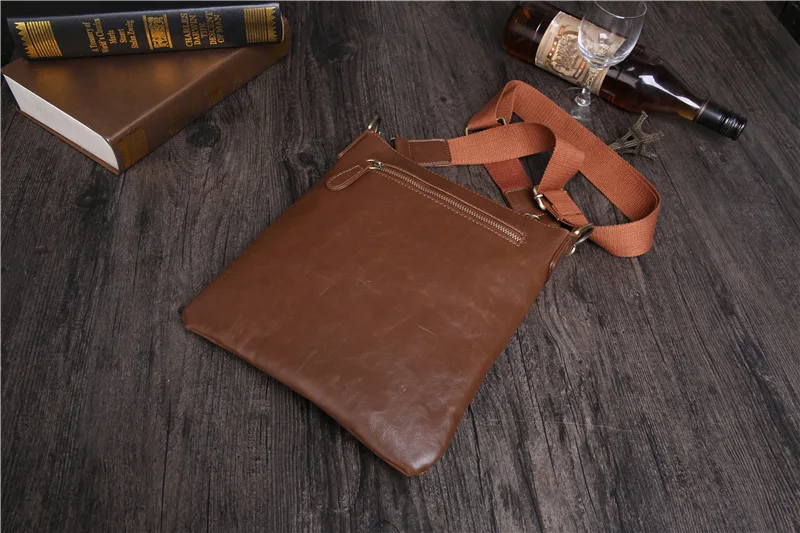 Новое поступление, роскошная брендовая мужская сумка-мессенджер, винтажная кожаная сумка на плечо, красивая сумка через плечо, сумки