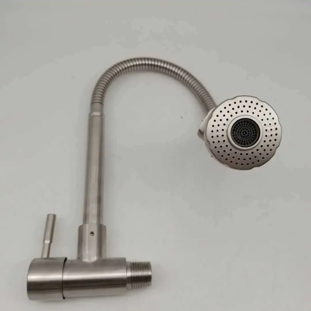 Robinet D'eau Froide Inox - Cuisine, Levier Unique, 1 Trou