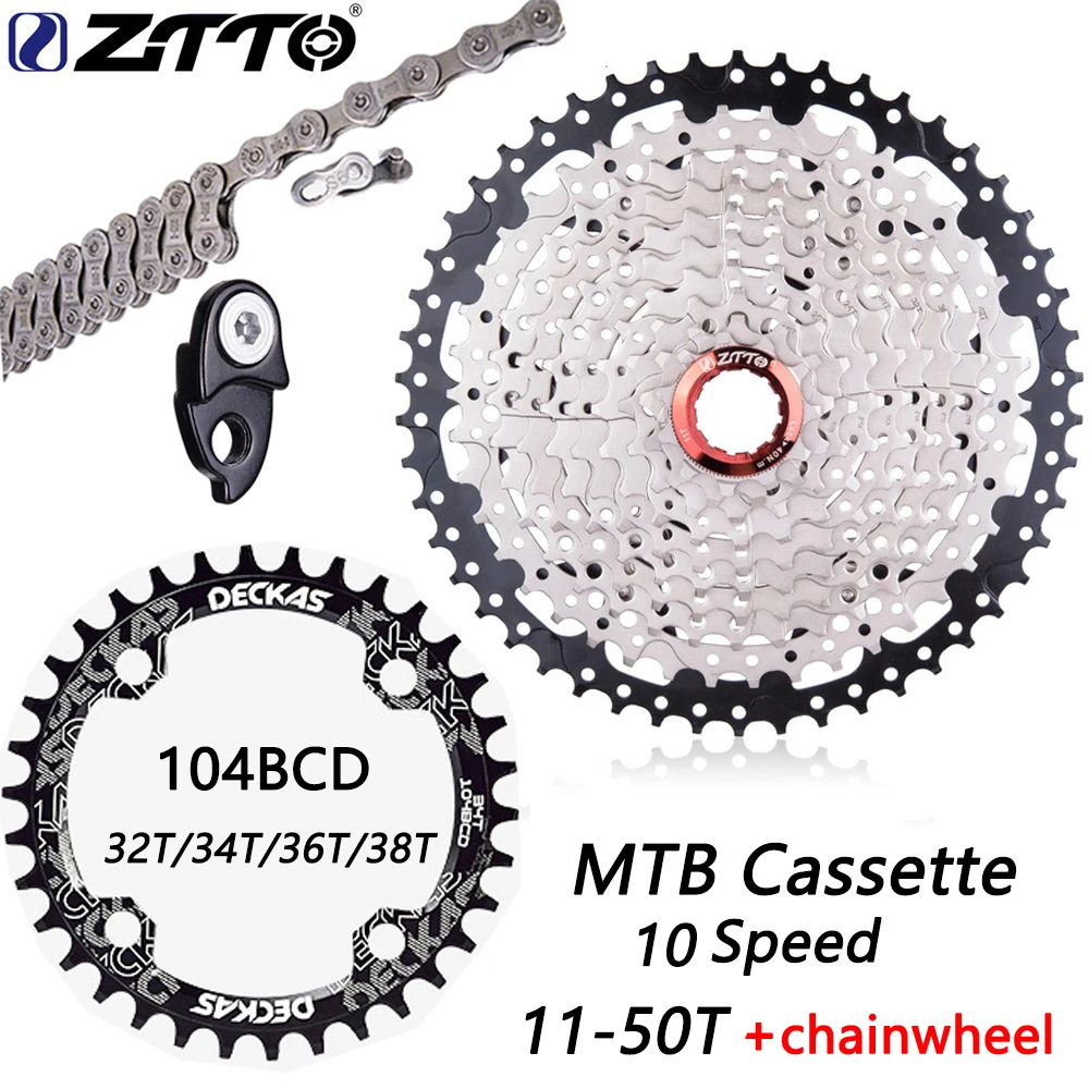 Кассета ZTTO MTB 10 скоростей 11 50T горный велосипед s 20s 30s свободное колесо K7 Звездочка
