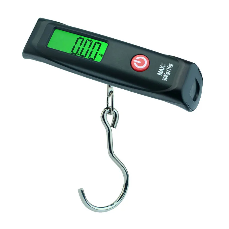 A12L-Hook Ручные весы для багажа, электронные цифровые подвесные весы для рыбалки, багажа, путешествий, чемодана, утяжелители, стальной двор - Цвет: A12L-Hook