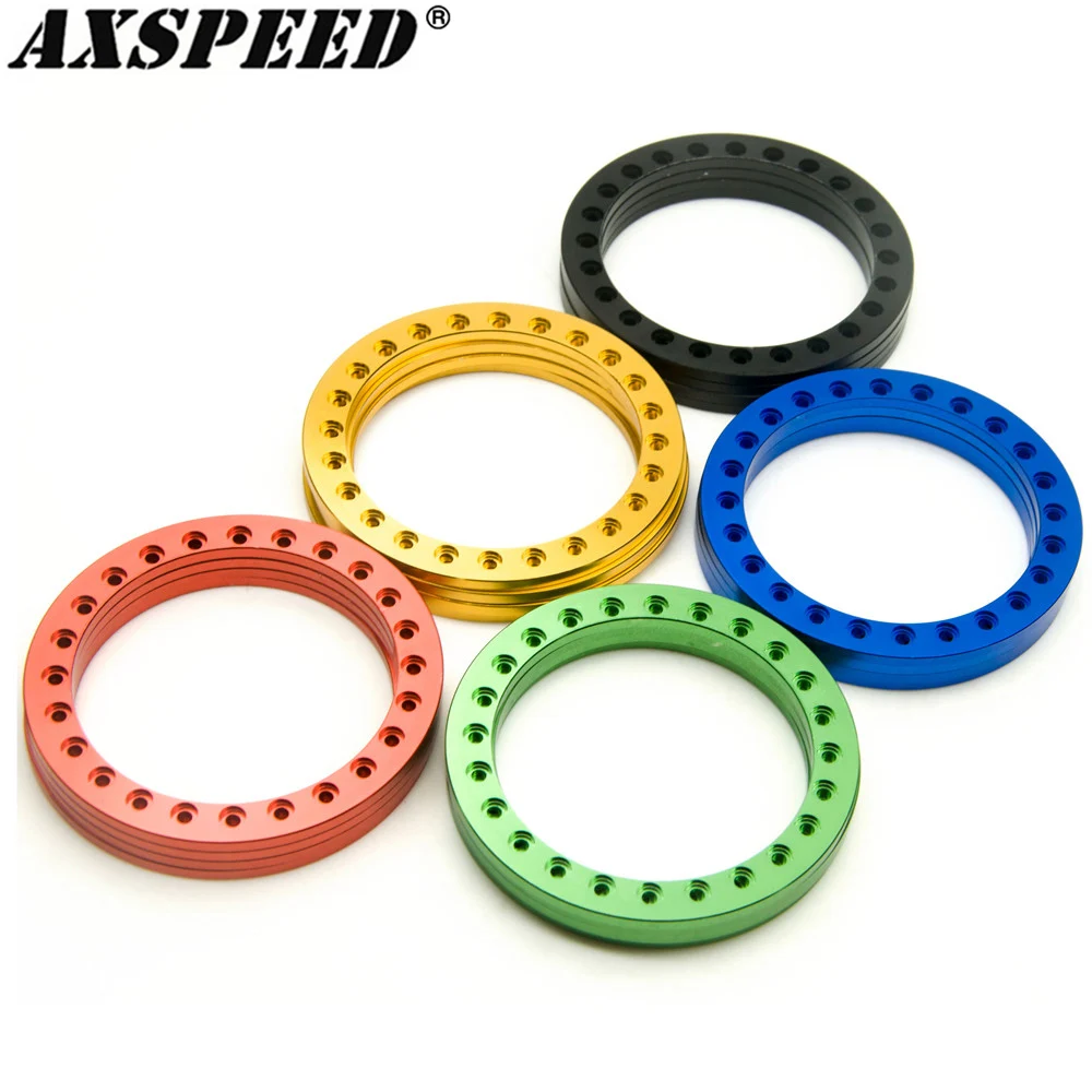 Axspeed 4pcs 2.2inch Wheel Outer Beadlock Ring 61mm For 1/10 Rc Crawler