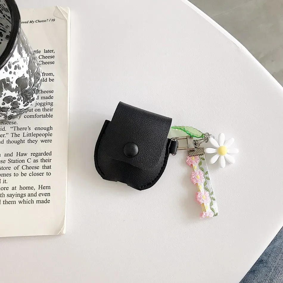 Чехол для AirPods, кожаный чехол для наушников Charlie, чехол для Airpods 1, 2, чехол для беспроводных наушников, карман, сумка для наушников, мультяшная сумка - Цвет: 491A