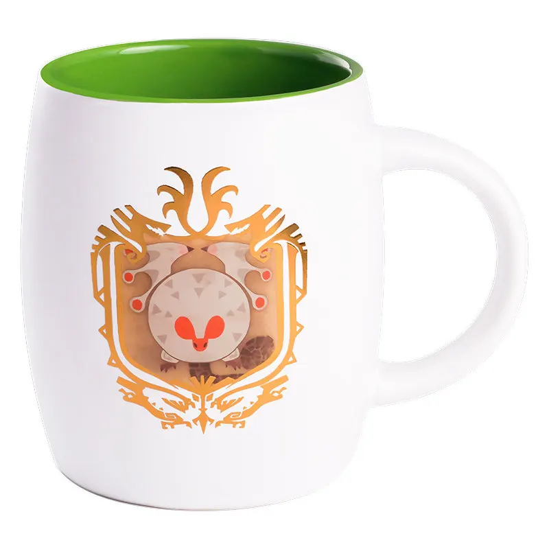 Monster Hunter World MHW Tobi-Kadachi Rathalos Floating Dragon Cosplay Water Tea Cup Men Women Daily Ceramic Mug Cup Xmas Gift