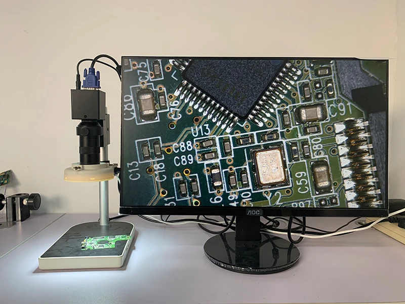 2.0mp 1080P промышленный VGA Цифровой электронный видео микроскоп C крепление камеры+ 100X C крепление зум+ 56 светодиодный кольцевой свет