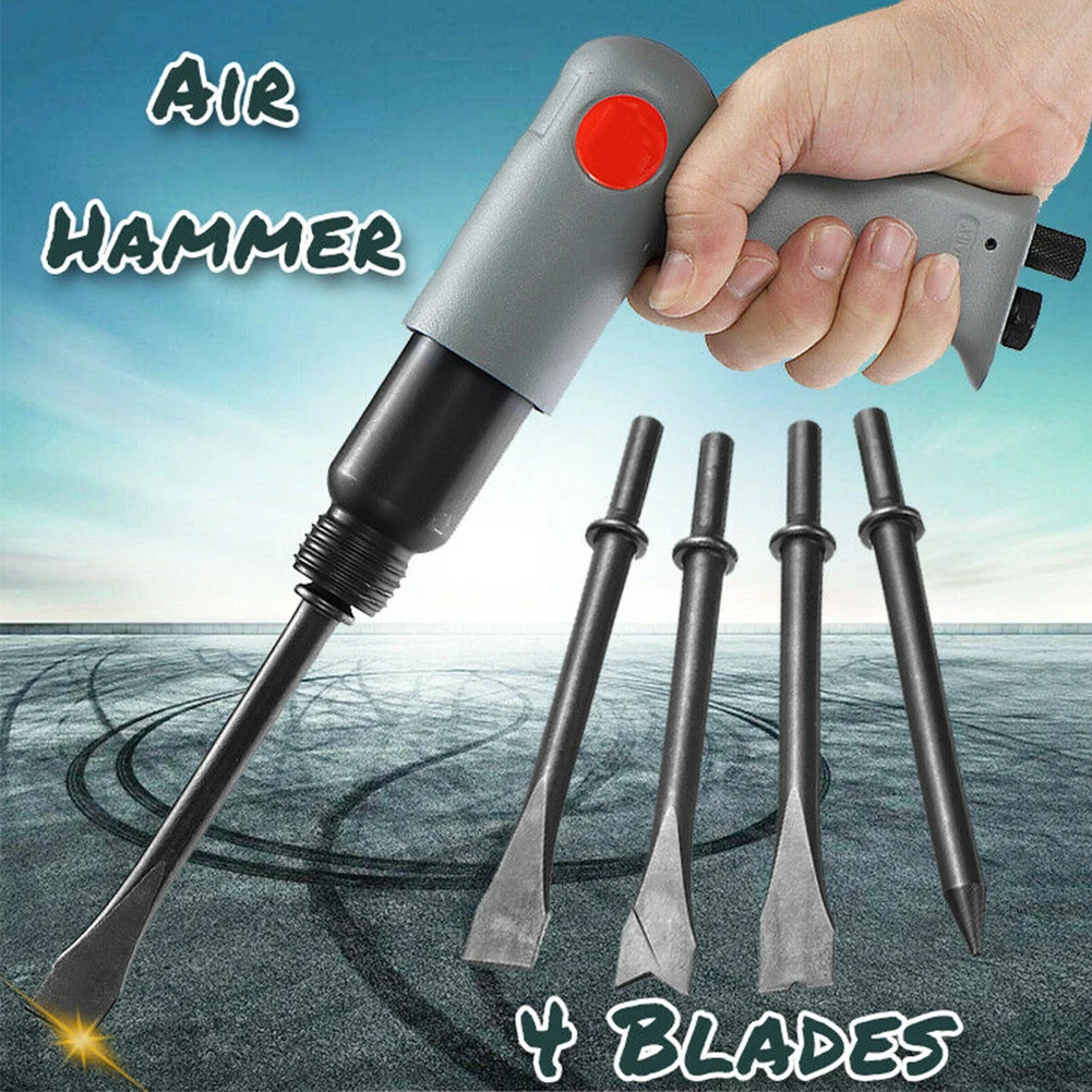 

Alloy Steel Easy Operate Industrial High Performance Adjustable Volume Pneumatic Digger 4 Blades Air Shovel Kit Rust Removal