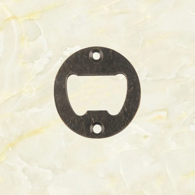

100pcs Bottle Opener Part With Countersunk Holes Round Metal Beverage Beer Bottle Opener Insert Parts