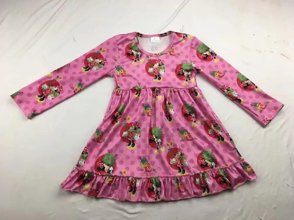 Рождественская одежда для малышей; осеннее платье для девочек с длинными рукавами; Модный дизайн