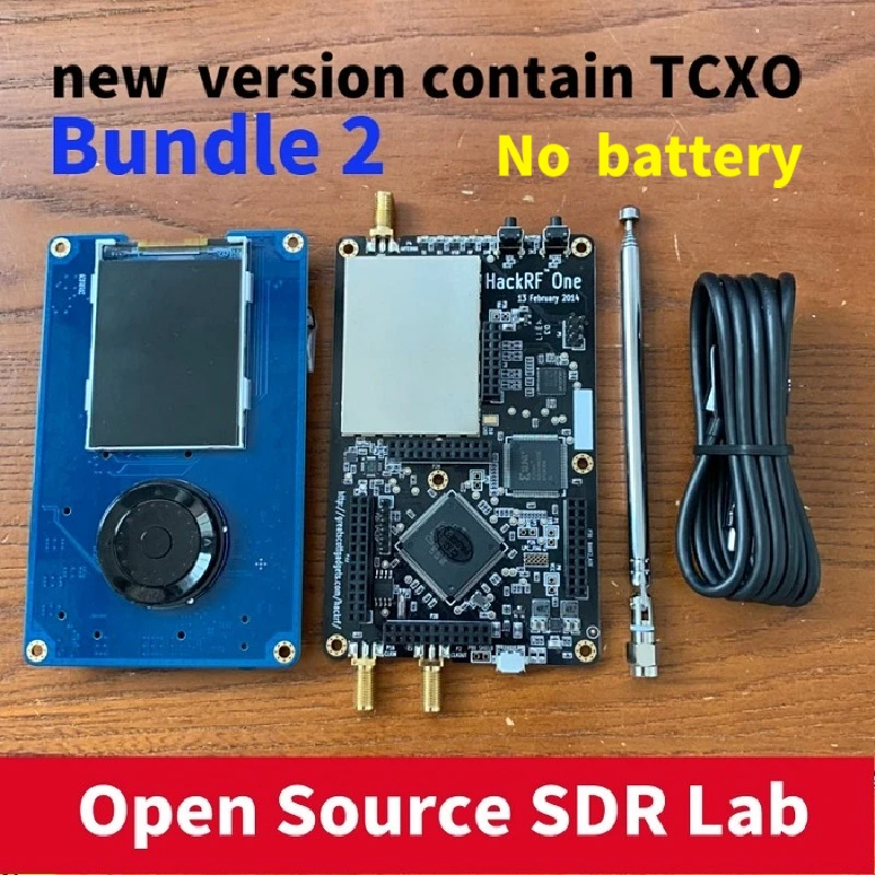 PORTAPACK с 2020 11 мигающей прошивкой Mayhem + HACKRF ONE от 1 МГц до 6 ГГц SDR 1000 ppm TXCO аккумулятор