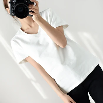 

PX2010 2020 Thin velvet short sleeve T-shirt for women