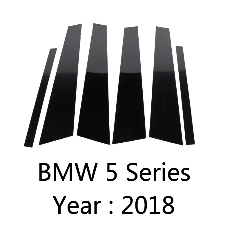 Декоративные наклейки на окна автомобиля для BMW 1 3 5 серии X1 X3 X5 F10 F30 F18 E84 F35 F15 E70 аксессуары для отделки автомобиля - Название цвета: 5 Series 2018