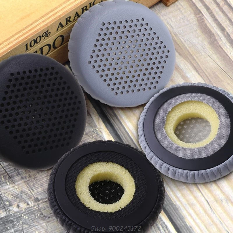 1 пара кожаных амбушюров Чехлы для подушек ЗАМЕНА ДЛЯ Jabra Evolve 20 20se 30 30II 40 65 + 75 uc ms S18