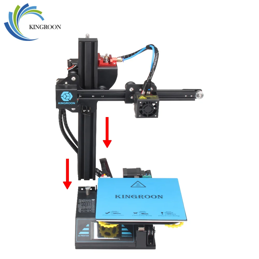 KingRoon KP3 Upgraded DIY 3D Printer, High Precision 180x180x180mm Metal Frame, Touch LCD Screen image 3