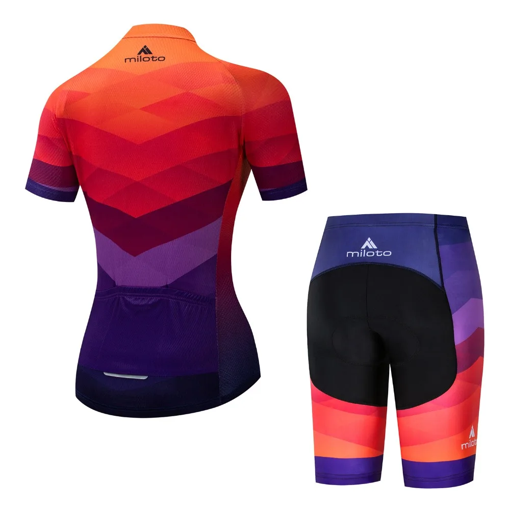 2020MILOTO Pro Team Bike Cycling Suit Set De Ropa Ciclismo Mountain Bike Bike Riding Women's Road Bike Uniforme Bike Set Ropa