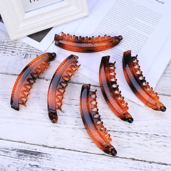 

6pcs Banana Hair Clip Fashionable Ponytail Holder Hair Claw Updo Ponytail Clip Hair Clip for Girls Women