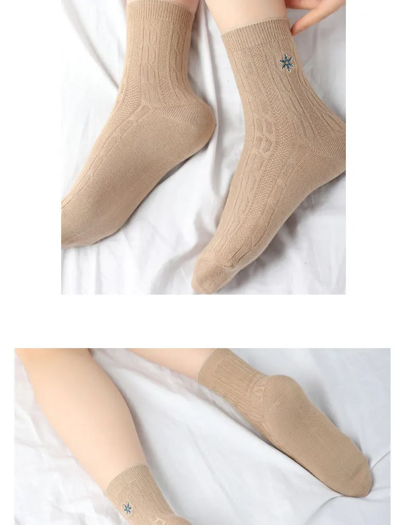 5 пар/компл. носки Для женщин носки из бамбукового волокна с вышивкой Для женщин носки дышащие антибактериальные носки модные детские носки женский милый