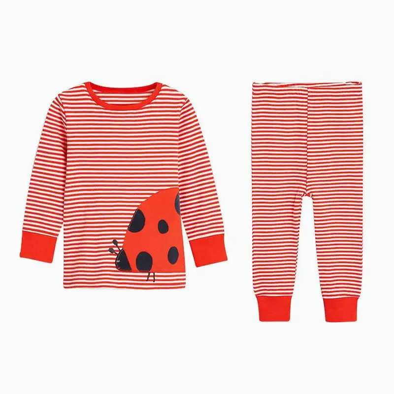 Little Maven детская Осенняя Радуга Пижамы Набор Дети Пижамы Мальчики Девочки Одежда С Длинным Рукавом Пижамные Наряды Одежда - Цвет: 80090 same picture