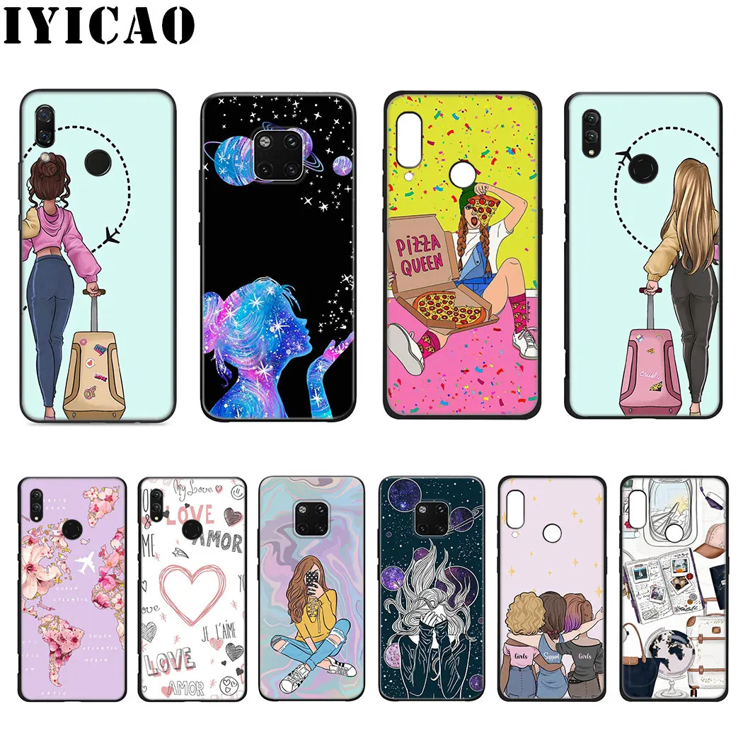 Модный мягкий силиконовый чехол для huawei mate 30 Pro Lite Y9 Prime P9 P8 |