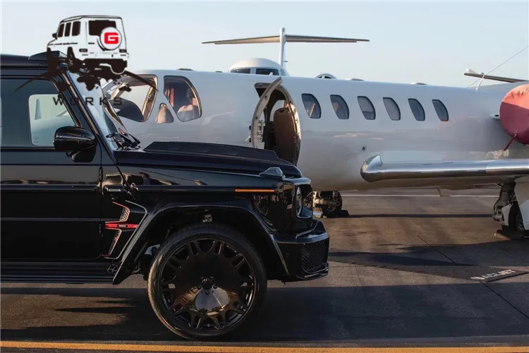 Углеродное волокно W463A спойлер на крыше с светодиодный B стиль для G-Class W464