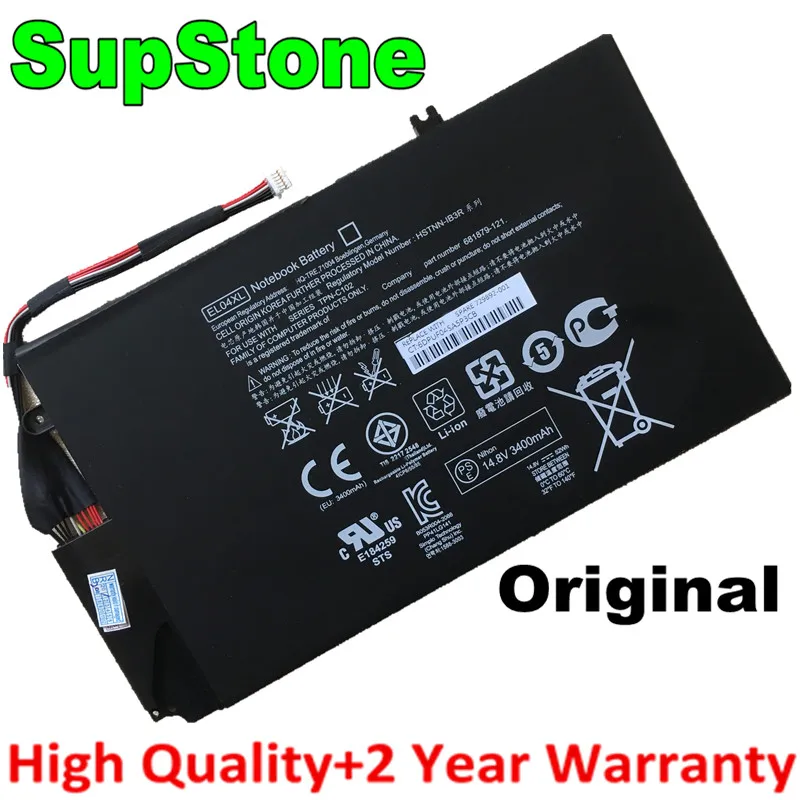 SupStone Оригинал EL04XL 681879-1C1 681949-001 TPN-C102 батарея для HP ENVY4-1000SG 1018TU 1020TU 1023tu 1063TX HTSNN-UB3R IB3R |